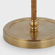 Chapman & Myers Basden 52 inch 15.00 watt Antique-Burnished Brass and Natural Rattan Bridge Arm Floor Lamp Portable Light