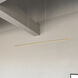 Vega Minor LED 47.38 inch Brushed Gold Linear Pendant Ceiling Light