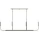 Reines 6 Light 44 inch Brushed Nickel Linear Chandelier Ceiling Light