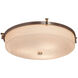Porcelina 3 Light 20.75 inch Brushed Nickel Flush Mount Ceiling Light