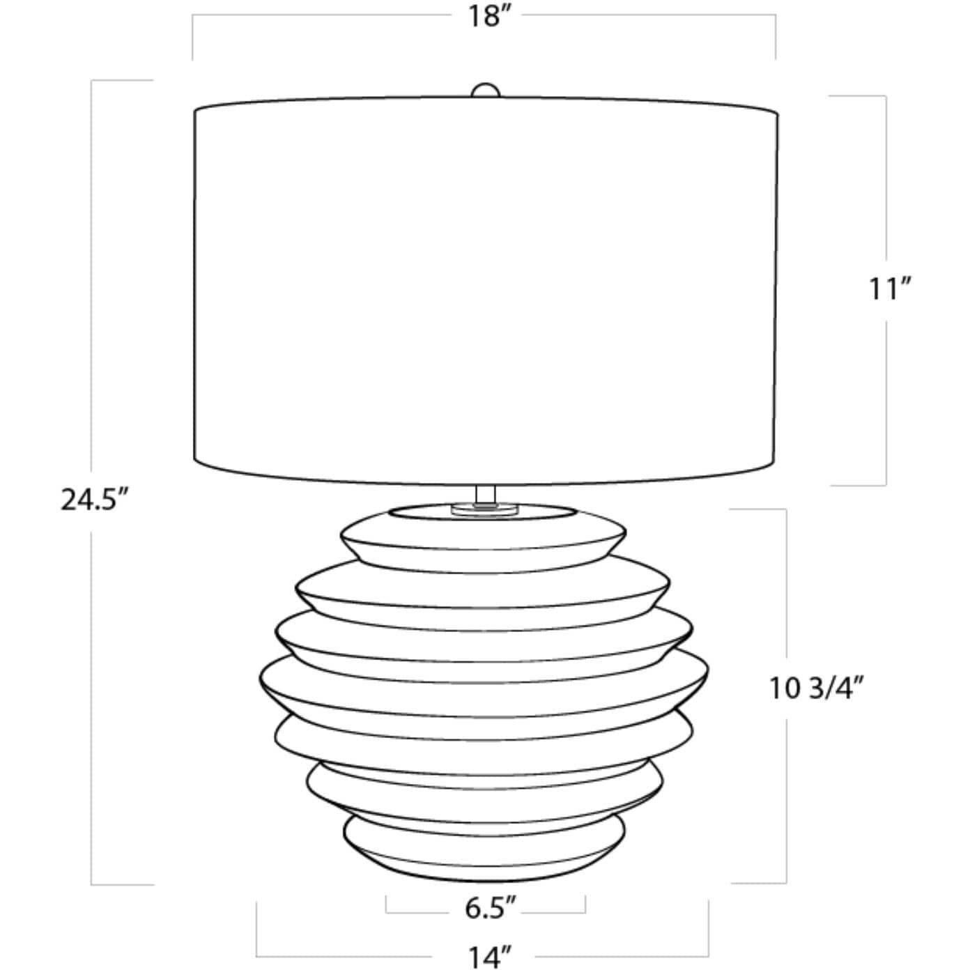 Canyon 24.5 inch 150.00 watt Grey Table Lamp Portable Light