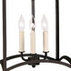 Gothic 3 Light 12 inch Matte Black Foyer Lantern Ceiling Light