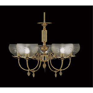 Chancery 5 Light 27 inch Polished Brass Dining Chandelier Ceiling Light