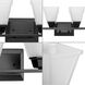 Clifton Heights 4 Light 32 inch Matte Black Bath Vanity Wall Light