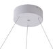 Canada LED 16 inch Matte White Chandelier Ceiling Light