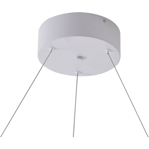 Canada LED 16 inch Matte White Chandelier Ceiling Light