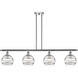 Ballston Rochester 4 Light 48 inch Polished Chrome Stem Hung Island Light Ceiling Light