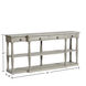 Wilshire Breakfront 72 inch Distressed Light Grey Console