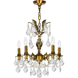 Brass 5 Light 18 inch French Gold Up Chandelier Ceiling Light