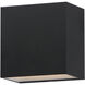 Blok LED 4.75 inch Black Outdoor Wall Mount