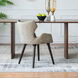 Upholstered Taupe Dining Chairs in Beige, Set of 2
