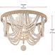 Jolie 4 Light 16 inch Antique White Flush Mount Ceiling Light