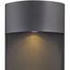Aria LED 17 inch Black Outdoor Wall Mount Lantern