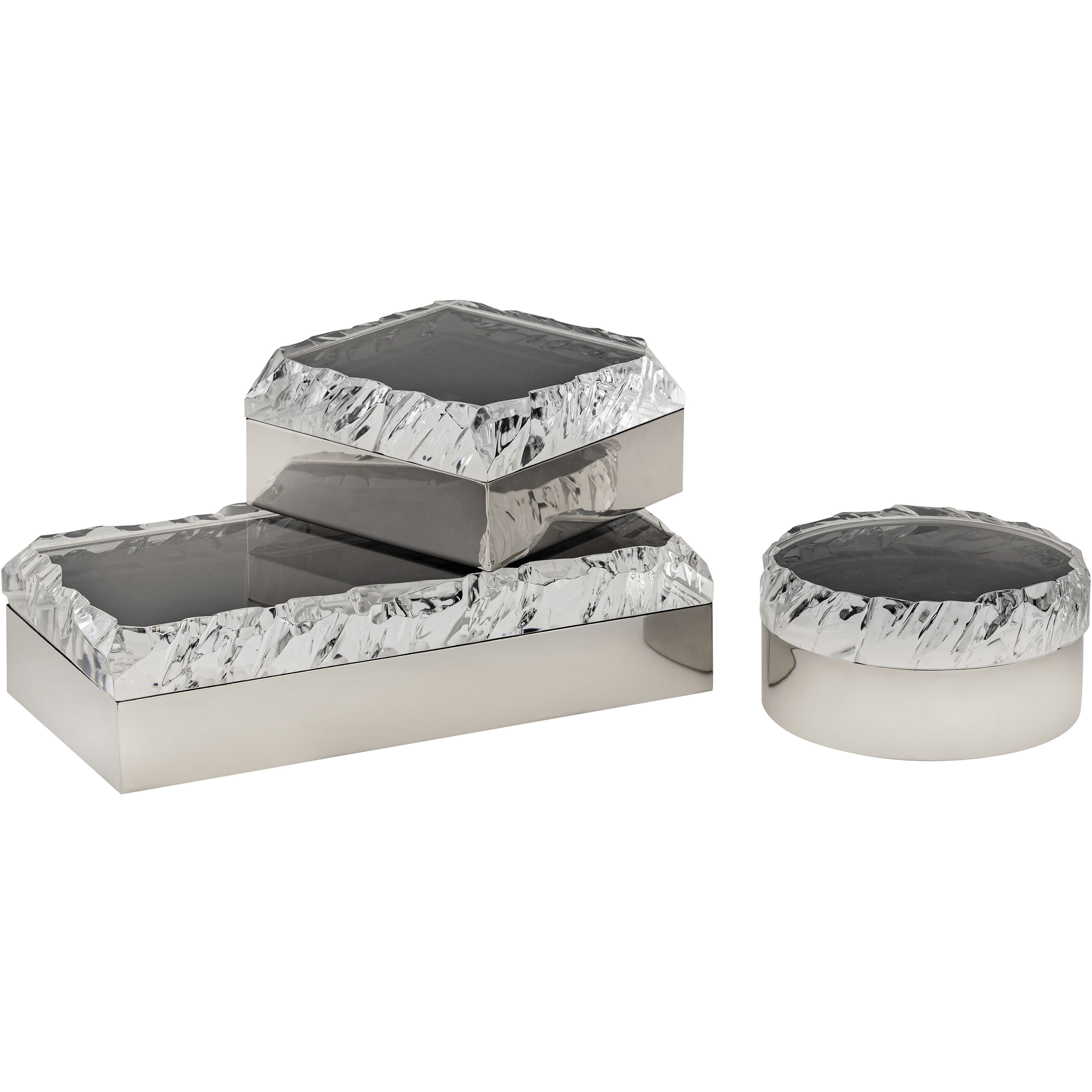 Cogar 14 X 7 inch Polished Nickel with Clear Box