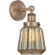 Chatham Sconce Wall Light in Antique Copper, Mercury