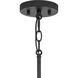 Orrizo 3 Light 16 inch Matte Black Semi-Flush Mount Convertible Ceiling Light, Design Series
