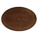 Grace Oval 4 Legs Coffee Table in Medium Brown