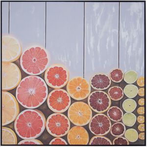 Citrus I Multicolor with Black Framed Wall Art