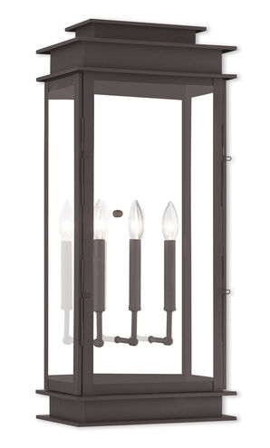 Princeton 3 Light 29 inch Bronze Outdoor Wall Lantern