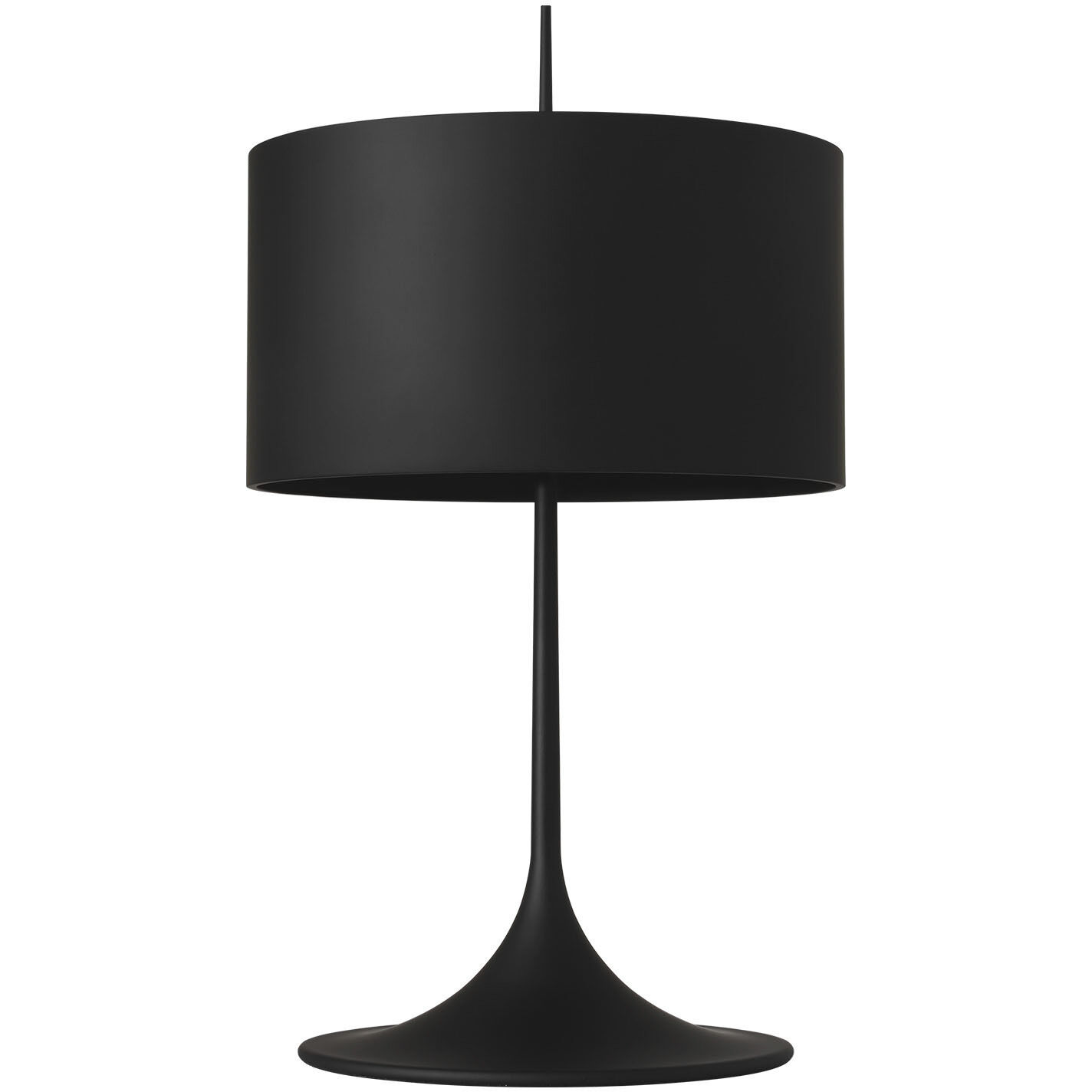 Barbara Barry Spinet 26.25 inch 6.5 watt Matte Black Modern Trumpet Table Lamp Portable Light