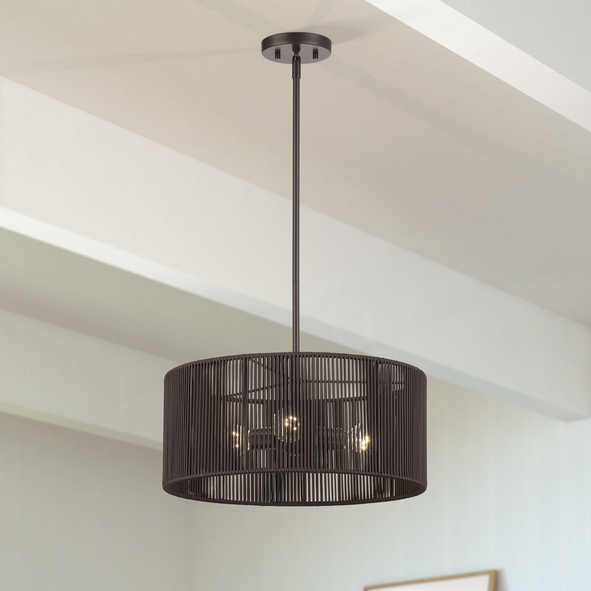 Acordia 3 Light 18 inch English Bronze Pendant Chandelier Ceiling Light