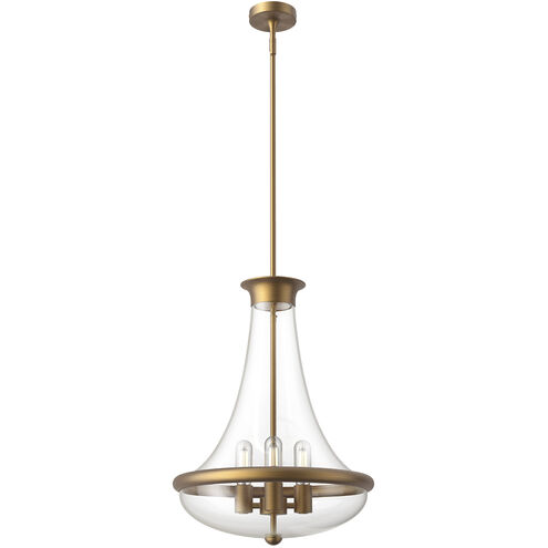Alora Mood Marcel 4 Light 17.5 inch Aged Gold Pendant Ceiling Light