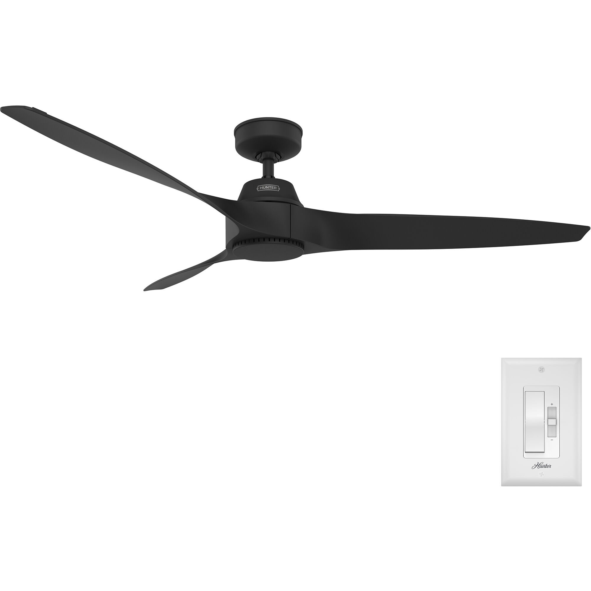 Mosley 60 inch Matte Black Outdoor Ceiling Fan