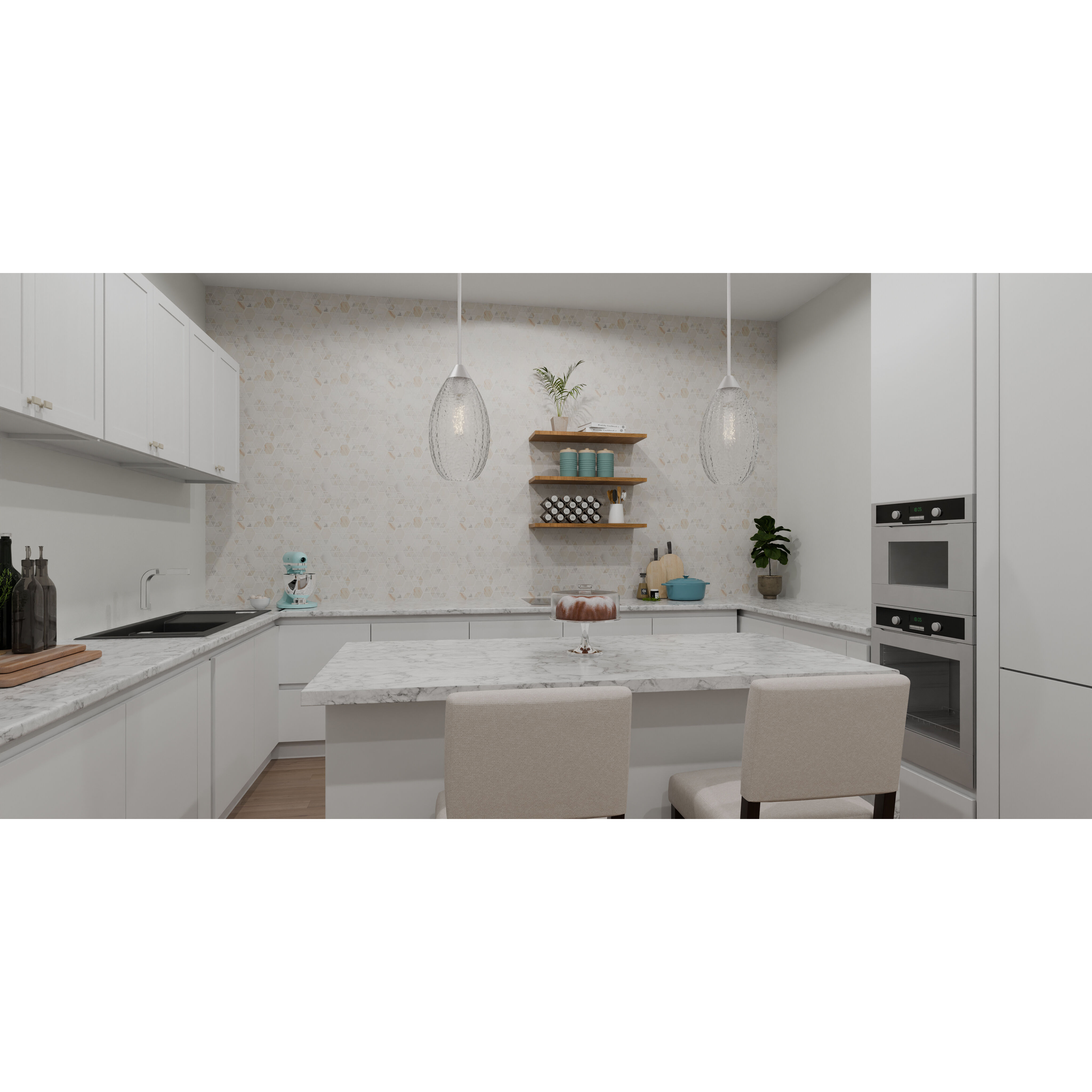 Marza 1 Light 8.5 inch Brushed Nickel Mini Pendant Ceiling Light, Small