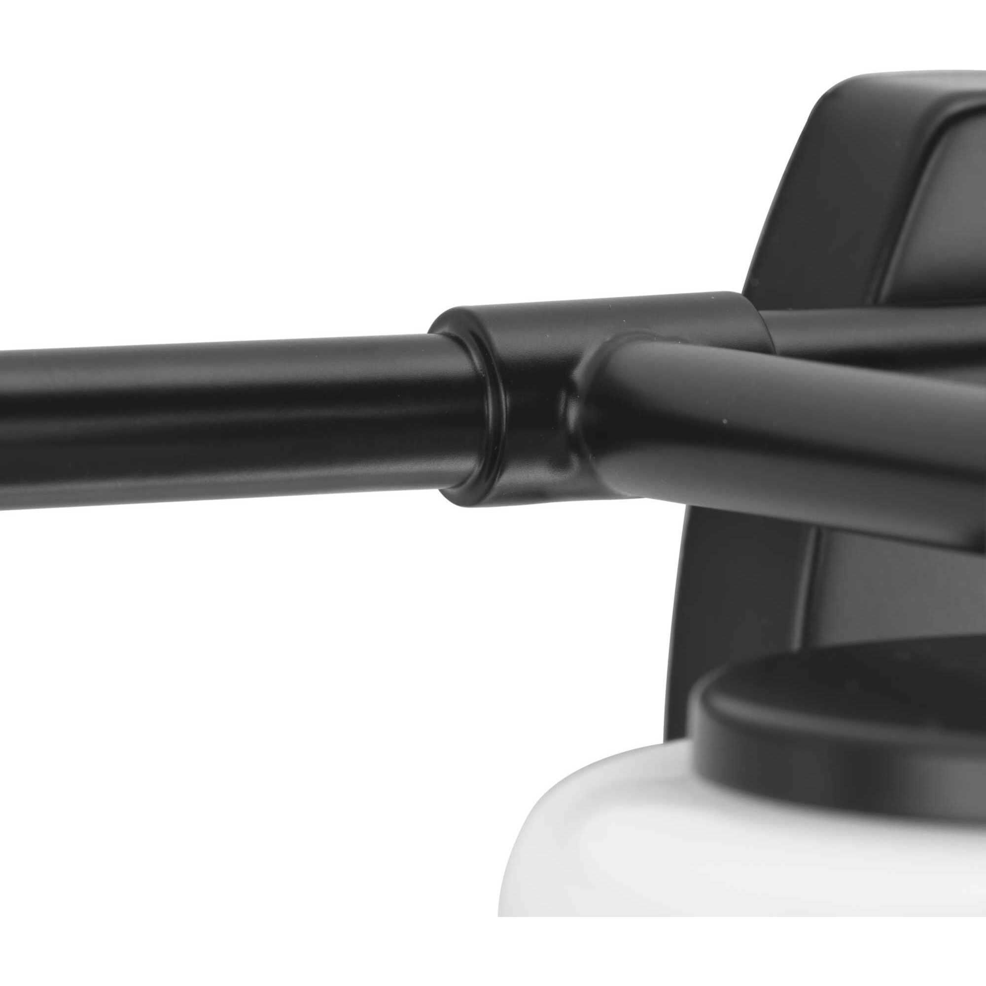 Haven 4 Light 34 inch Matte Black Bath Light Wall Light