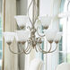 Spencer 9 Light 29 inch Classic Nickel Chandelier Ceiling Light in Faux Alabaster