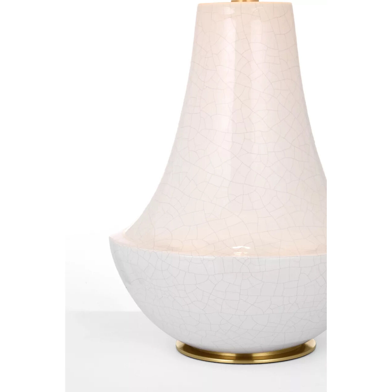 Thomas O'Brien Kefi 25.25 inch 15 watt Crackled Ivory Table Lamp Portable Light