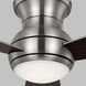 Orbis 52 Hugger LED 52 inch Brushed Steel with Silver Blades Indoor/Outdoor Ceiling Fan