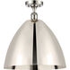 Ballston Dome LED 16 inch Polished Nickel Semi-Flush Mount Ceiling Light