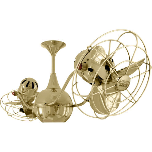 Matthews-Gerbar Vent-Bettina 42 inch Polished Brass Ceiling Fan, Matthews-Gerbar