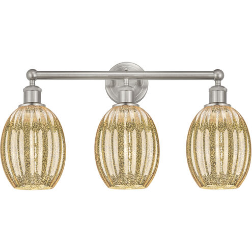 Edison Preston 3 Light 24.25 inch Brushed Satin Nickel Bath Vanity Light Wall Light in Mercury