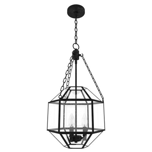 Indria 3 Light 16 inch Rustic Iron Pendant Ceiling Light