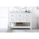 Sinclaire 48 X 22 X 34 inch White Vanity Sink Set