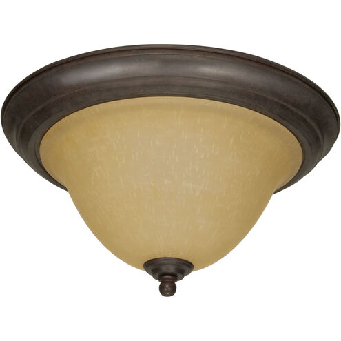 Castillo 2 Light 15 inch Sonoma Bronze and Champagne Flush Mount Ceiling Light