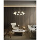 Pearl LED 32 inch Polished Brass Pendant Ceiling Light