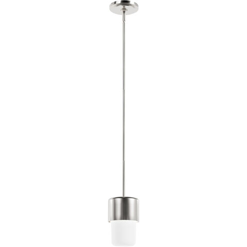 Station 1 Light 5 inch Brushed Nickel Mini Pendant Ceiling Light, Mini