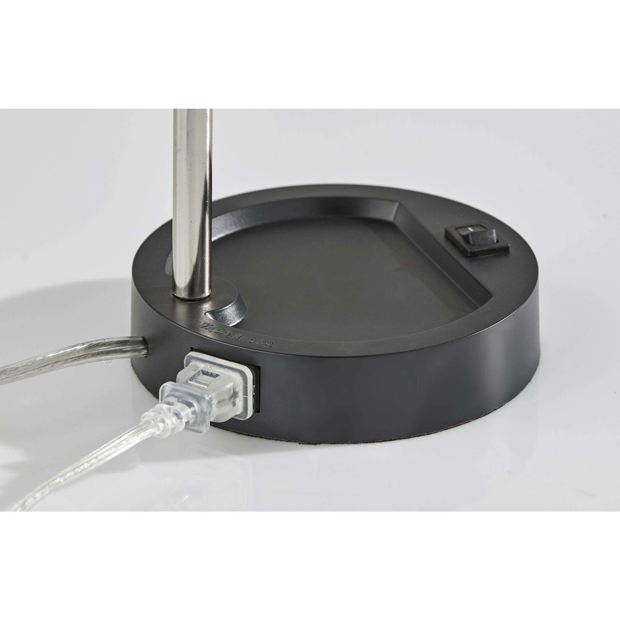 Slender 13.5 inch 4.00 watt Black Desk Lamp Portable Light, Simplee Adesso