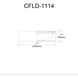Modern LED 11 inch Flush Mount Ceiling Light in Black