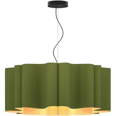 Paulina 31.5 inch Green Pendant Ceiling Light in Green/Ash, 32 in, WEP Collection