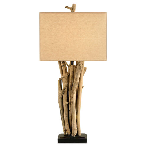Driftwood 33 inch 150 watt Natural/Old Iron Table Lamp Portable Light
