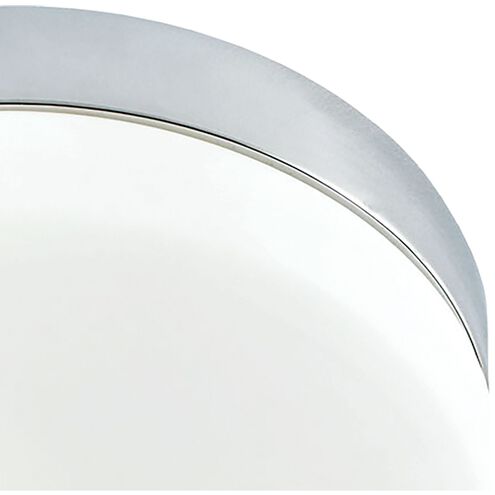 Disc 2 Light 9 inch Silver with White Flush Mount Ceiling Light