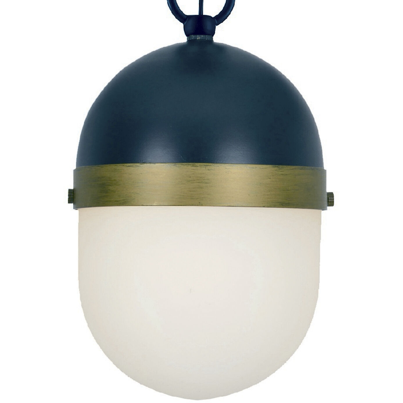 Capsule 3 Light 12.25 inch Matte Black/Textured Gold Outdoor Pendant, Brian Patrick Flynn
