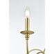 Rohan 6 Light 60 inch Brass Chandelier Ceiling Light