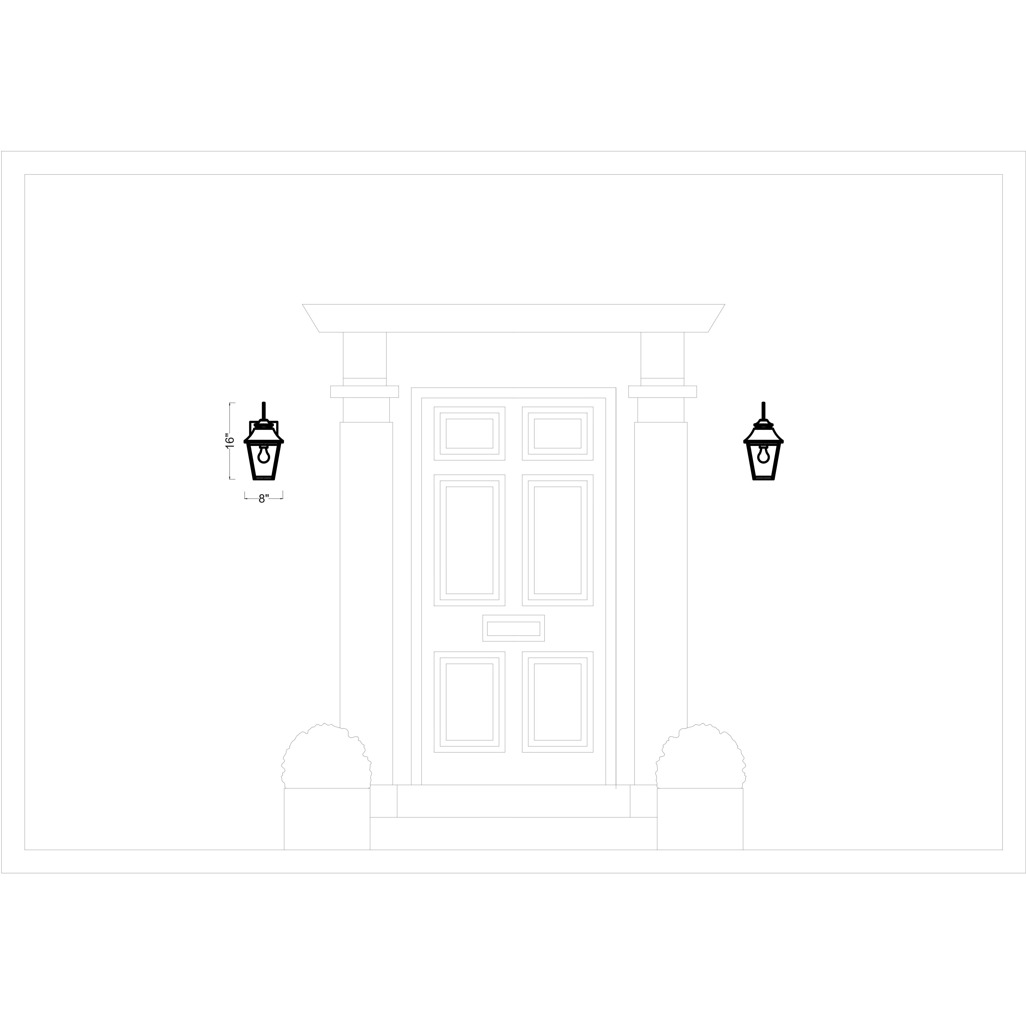 Sean Lavin Galena 1 Light 16 inch Sable Outdoor Wall Lantern