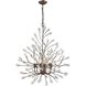 Crislett 6 Light 31 inch Sunglow Bronze Chandelier Ceiling Light