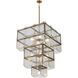 Kiori 9 Light 22.75 inch Legacy Brass Pendant Ceiling Light